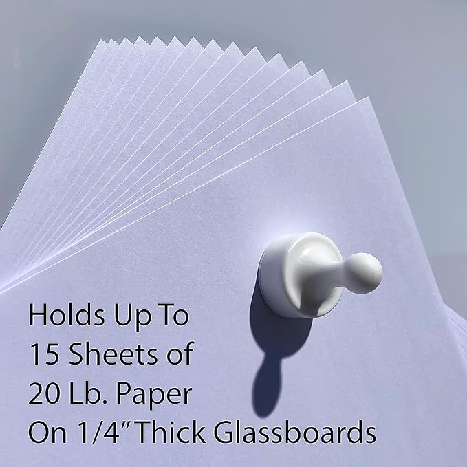 GLASSBOARD STUDIO Powerful Neodymium Magnets, Pawn-Shaped - Strong Fridge/Refrigerator and Whiteboard Magnet, Ideal for Office, Kitchen, Crafts - Rare Earth, Heavy Duty (2, Meadow Lilac)