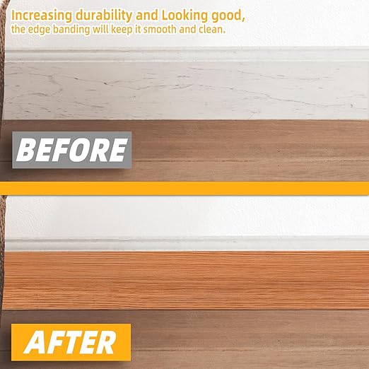 GSCIT Club Red Oak Wood Tape, 2.4 inch X 15ft Self Adhesive Wood Grain Repair Patch for Tables, Chairs, Baseboards, Doors, Windows, Floors, Handicraft DIY.