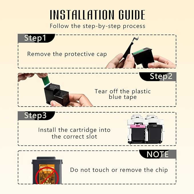 Printer Ink 67XL 67 HP67XL Black for HP67 XL 67XLBlack Deskjet 2755e 2734e Ink Cartridge for HP Printers for Deskjet 2755e / 2700 / 2700e / 2742 / 2734e / 4100 / 4155e Envy 6000e / 6455e / 6055e