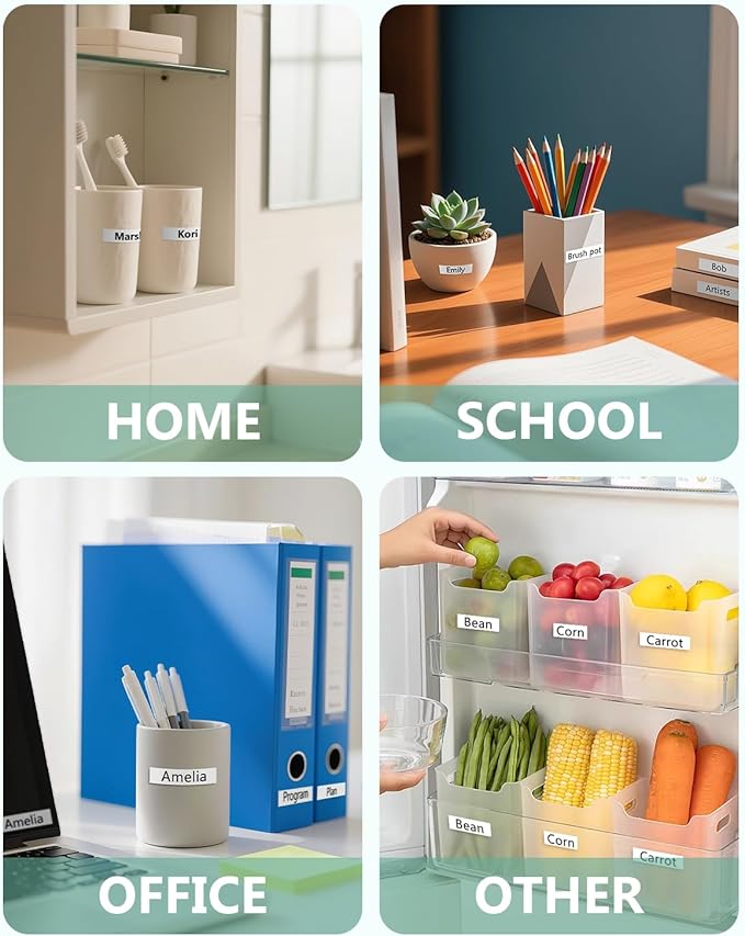 5-Pack Tze Tz Tape 12mm 0.47" White Compatible for Brother 12mm 0.47" Laminated White Tze-231 Tz231 P Touch Label Tape 12mm 1/2" for PT-D210 PT-D202 PT-D220 PTD410 PTD600 PTD400 PT2430