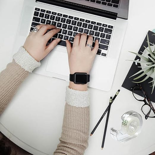 Tape, Clear Tape,Transparent Tape for Office Supplies and School Supplies,Glossy Finish,3/4 in x 720 in, Dispensered, 16 Pack