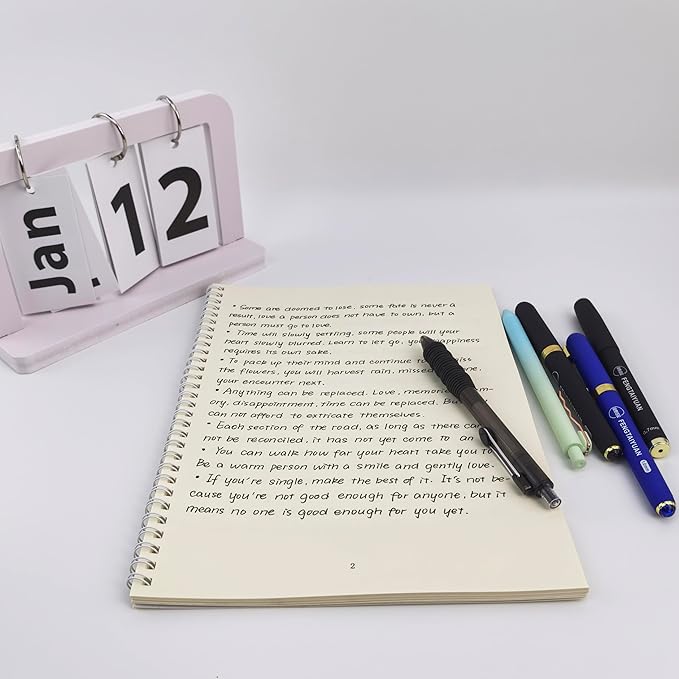 Fengtaiyuan Black Ink, 0.7mm, Retractable Gel Ink Rollerball Pens, Fine Point, Comfortable Grip, Easy Hold, Writting Smooth, 12 Pack (BlackZS07P12)