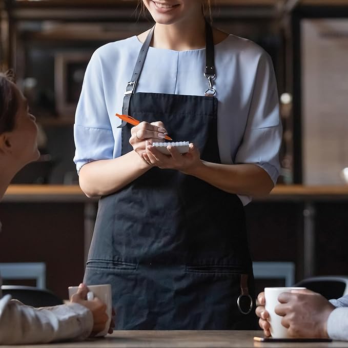 deegtran Pens Bulk, 200 Pack No Bleed Orange Barrel Click Pens, Wholesale Retractable Ballpoint Pens, Pen Medium Point, Smooth Ink Pens, 1.0MM Black Ink