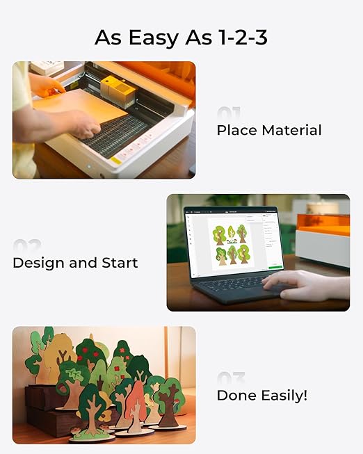 xTool M1 Ultra Laser Cutter and Engraver Machine, 4-in-1 Craft Machine with 10W (10000mW) Class I Laser Engraver, Inkjet Printing, Blade Cutting, Pen Drawing, Use on 1000+ Materials - Premium Bundle