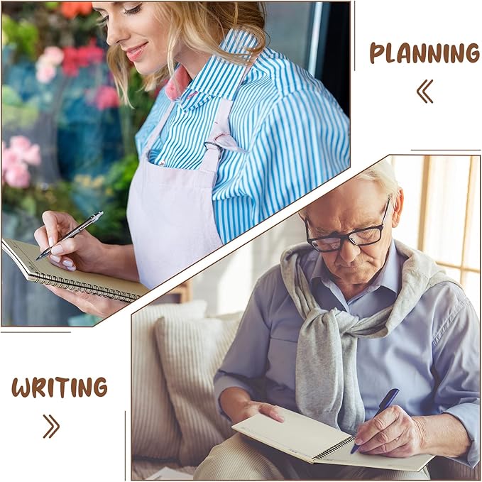 Eersida 20 Pack A5 Spiral Notebook College Ruled Spiral Notebook Bulk 5.5 x 8.3 Inch Hardcover Notepads Lined Travel Writing Journal Notepad, 50 Sheets 100 Pages(Black)