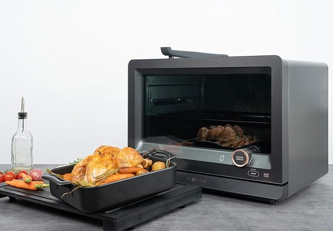 VAL CUCINA VAL BOARD Cutting Board, Compatible with VAL CUCINA Air Fryer Toaster Steam Oven, Creates Storage Space, Protects Cabinets, Black