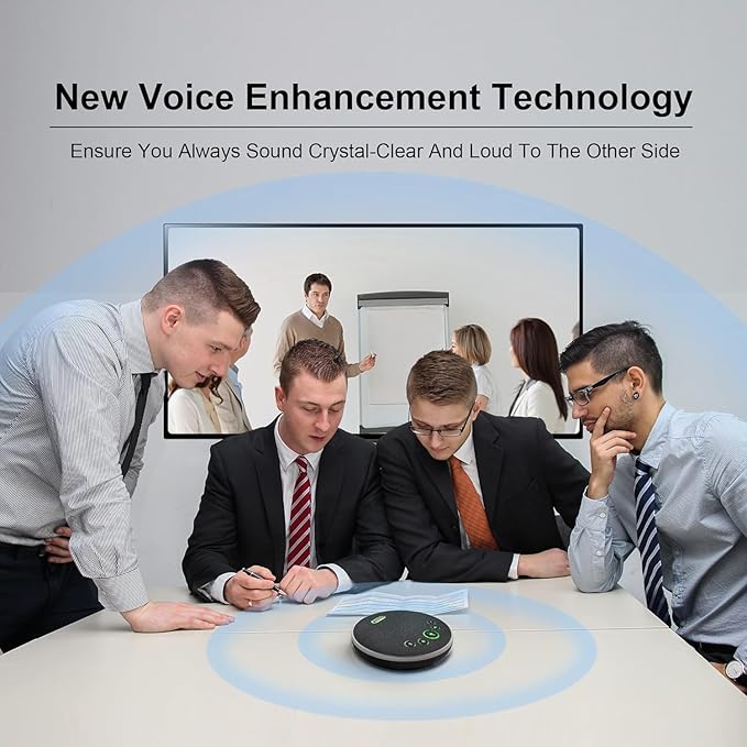 Conference Room PTZ Camera System 3X Optical Zoom USB3.0, HDMI 114° Wide Angle 1080P 60fps Camera Bundle with Bluetooth Microphones - Easy Setup for Church