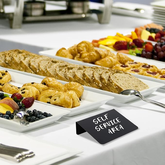 20 Pack Mini Chalkboard Signs - 4"x3" Food & Party Table Signs - Wedding & Bakery