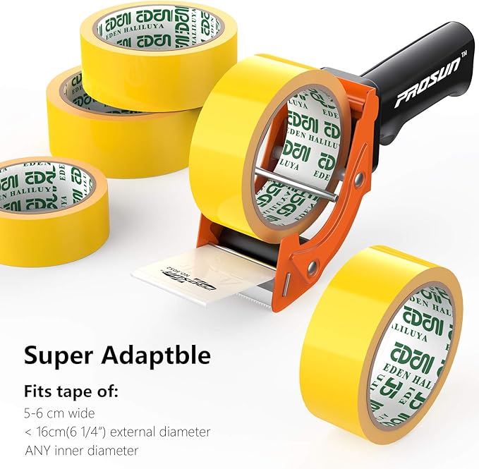 Fast Reload 2 Inch Tape Gun Dispenser Packing Packaging Sealing Cutter Orange