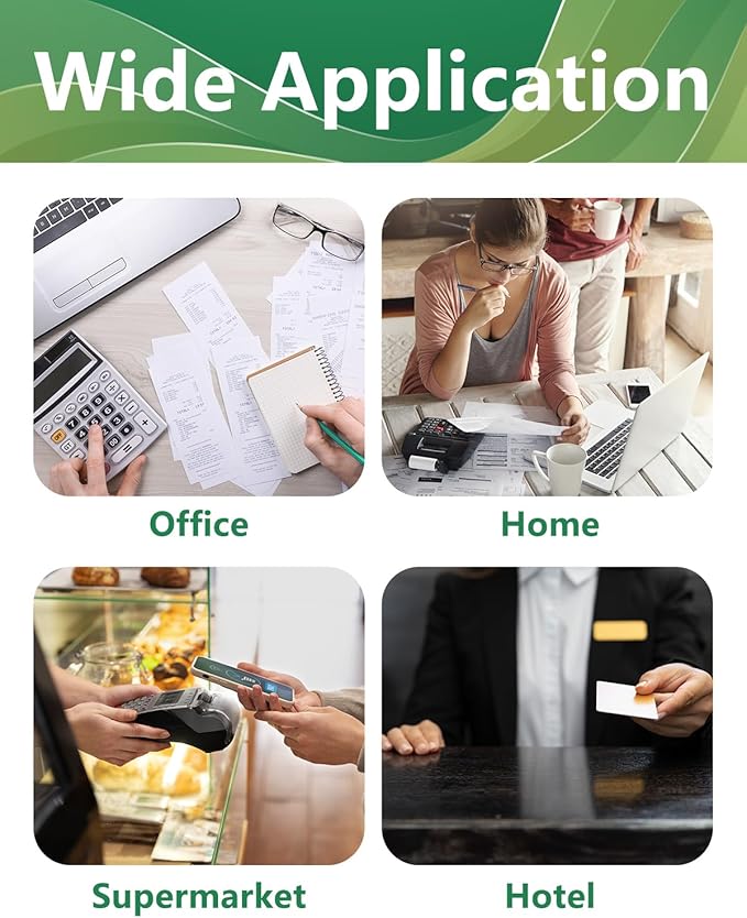 5 Packs IR40T Calculator Ink Roller Printer Ribbon IR-40T CP13 MP-12D PR-42 IR-40T, Black & Red Compatible with Casio HR-100TM HR-150TM HR-170RC, Sharp EL-1750V EL-1801V