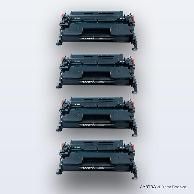 CARTRA 26A CF226A Toner Cartridge 4 Pack Compatible Replacement for HP 26A CF226A 26X CF226X Pro M402dn M402n M402dw Pro MFP M426fdw M426fdn M426dw Series Printer Ink High Yield