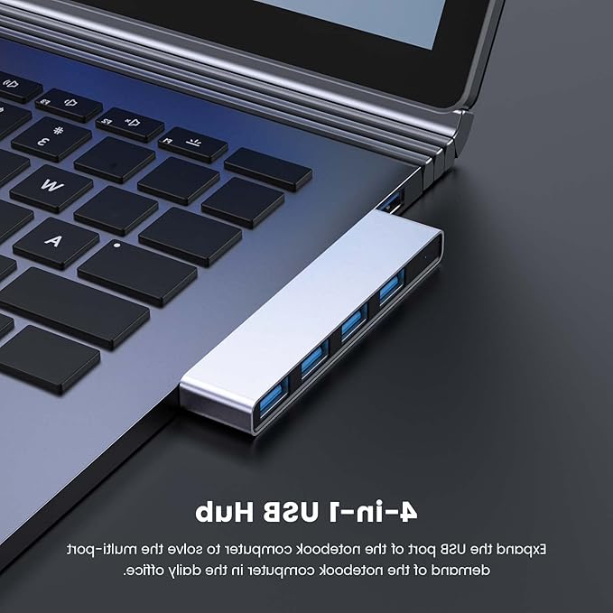 USB Hub 2Pack Right Model, Fidioto 4 Port USB Adapter(1 * 3.0 Port, 3 * 2.0 Port), Laptop, iMac Pro, MacBook Air, Mac Mini/Pro, Notebook PC, USB Flash Drives and Mobile HDD Etc.