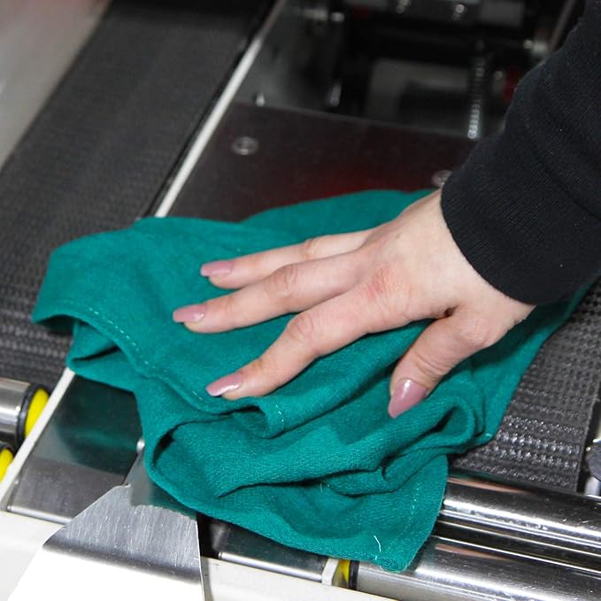 Arkwright Surgical Huck Towels - (Bulk Case of 120) Lint Free & Highly Absorbent Pre-Treated Cotton Cleaning Cloths, Perfect for Medical, Auto Detailing, Window, and Shop, 16 x 26 in, Hunter Green