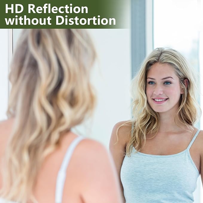 MELOMOIR 76"x34" Oversized Full Length Mirror, Free Standing Leaning or Hanging, Suitable for Bedroom Living Room Home Gym Cloakroom, Thin Aluminum Frame, Tempered Glass, Silver