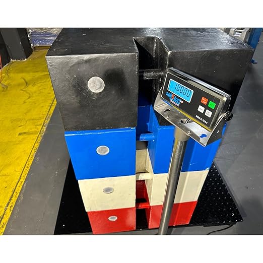 SellEton SL-700-2x2 Floor Scales with Digital Indicator for Warehouse Shipping and Heavy Duty Industrial Weighing (24"x24", 10,000 lb x 1 lb)