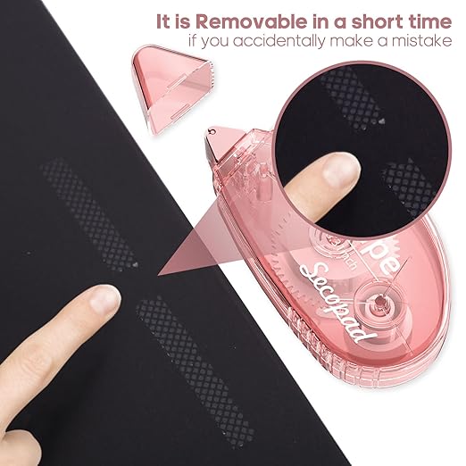 8 Pack Scrapbook Tape, Double Sided Tape for Crafts, Adhesive Glue Runner for Scrapbooking Journaling Supplies, Glue Roller for Kids and Adults School Office Teacher Supplies, 0.3IN x 26FT