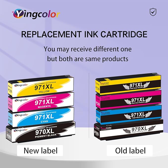 971XL 970XL Ink Cartridges Replacement for HP Ink Cartridges 970 971 Compatible with HP X576dw X476dw X476dn X551dw X451dn X451dw Printer-(970xl 971xl Ink bk c m y) 4 Packs