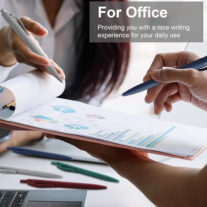 200 Pack Black Pens Bulk Retractable No Bleed Click Black Ink Smooth Writing Ballpoint Pens for School Office Supplies, 1.0mm