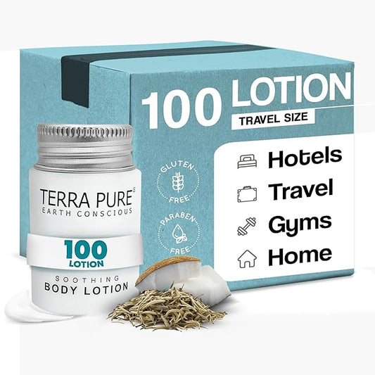 Terra Pure White Tea & Coconut Lotion, Travel Size Hotel Amenities, 1 oz. (Case of 100)