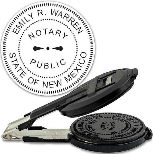 MaxMark Insert Only for Notary Seal Round Embosser for New Mexico State