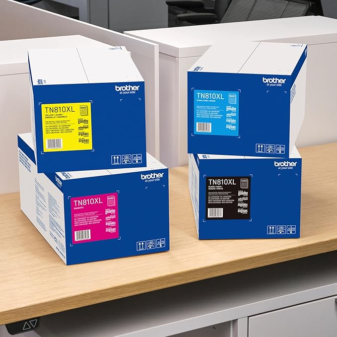 Brother Genuine High Yield Toner Cartridge, TN810XLC, Replacement Cyan Toner, Page Yield Up to 9,000 Pages