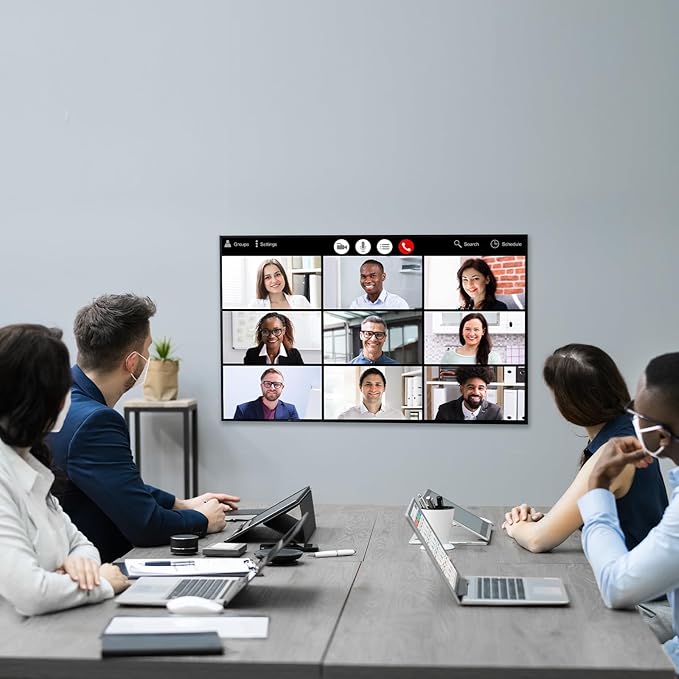 Folding Conference Table, Mobile Training Table for Office Conference, Modern Modular Rectangular Work Desk Meeting Seminar Work Tables with Caster Wheels, Large Breakroom Tables (6Pack L47.2in)