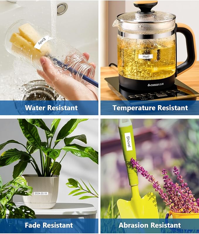 6mm 0.23 Inch Laminated White Compatible with P Touch TZe-211 TZe211 TZ Tape Refills for P Touch PT-H110 D200 D210 D220 D400 Label Maker (Black on White, 3-Pack)