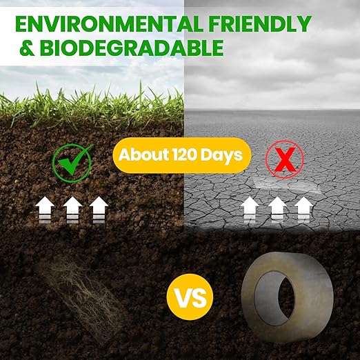 ADHES Heavy Duty Kraft Paper Tape Eco Friendly Packing Tape Writable Non-Coated Surface for Masking, Sealing, and Packaging Use,2” x 43 Yards,72Rolls