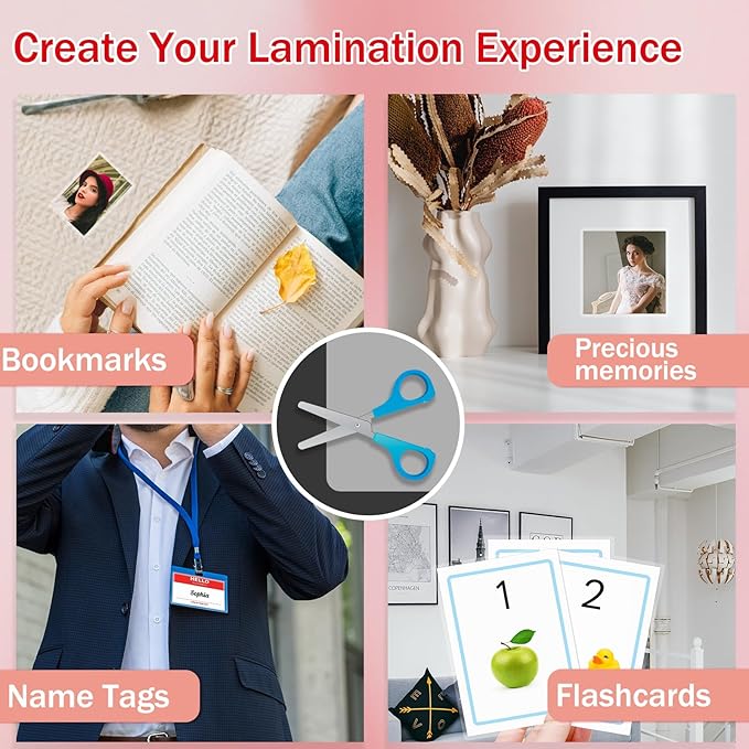 100Pack Legal Size Laminating Sheets 4 Mil Thermal Laminate Pouches for Extra Protection Clear Laminator Sheet, 9x14.5inches