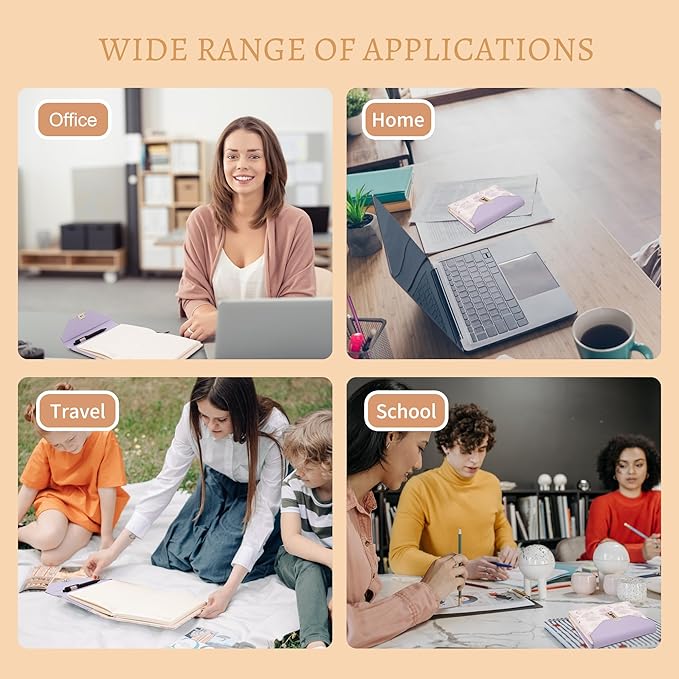 CAGIE Floral Diary with Lock for Women, Teen Girls Journal with Lock, Hardcover Refillable Women Journal with Pen, 6.3 x 8.5 Inch