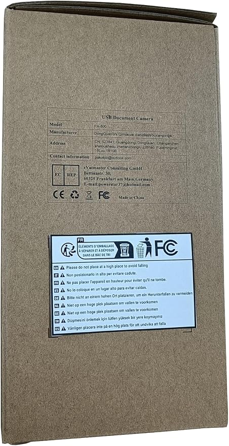 USB Document Camera for Teachers, Webcam/Doc Camera for Classroom with A3 Format, 3-Level LED Lights, Image Invert, Fold, Dual mic for Mac OS, Windows, Zoom, OBS Work with Distance Learning