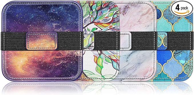 Fintie Screen Cleaning Pad, [4 Pack] Soft Cloth Wipes Screen Cleaner with Elastic Strap for iPad, iPhone, MacBook, Tablets, Laptop (Cool Jade)