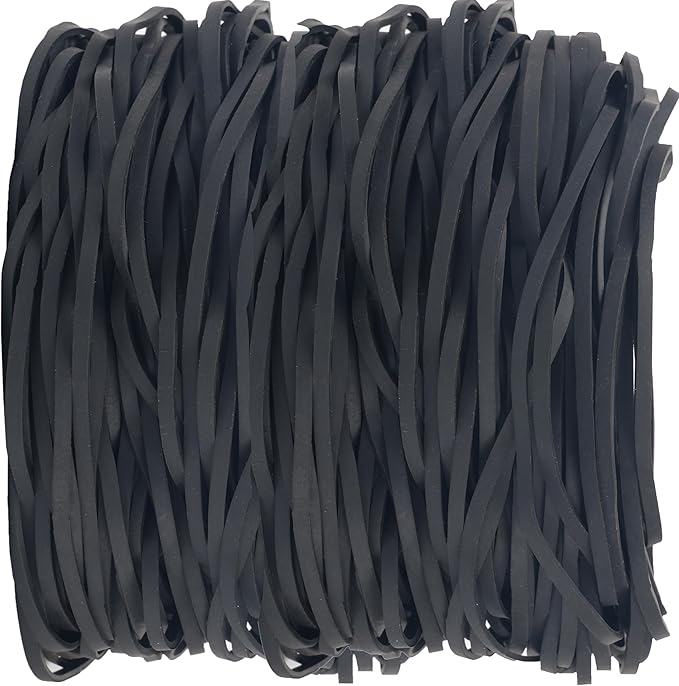 Rubber Bands Garbage Can Bands Elastic Large Size #117B 120 Pcs Trash Can Rubber Bands Elastics Bands 7 inch Assorted Color For Office Supplies Home