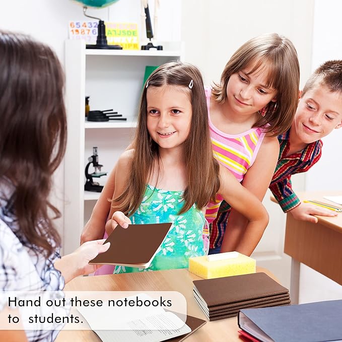 36 Pack Soft Cover Journal Bulk, Feela Lined Blank Travel Journal for Women Men Writing, Notebooks College Ruled for Work, Note Taking Notebook School Business Supplies, 8.2” x 5.5”, A5, Brown