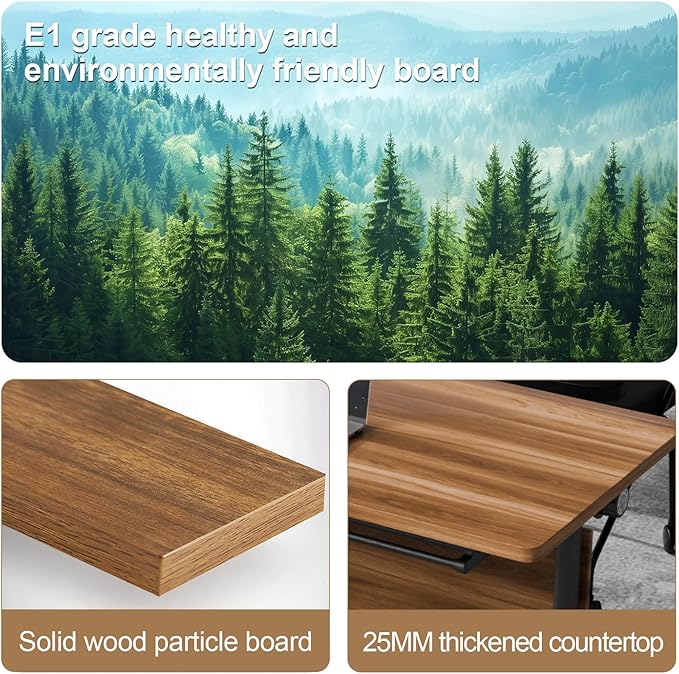 Conference Room Table with Flip-Top Design for Dynamic Meetings, Business Table Computer Desk with Heavy-Duty Frame,Foldable Seminar Meeting Tables for Home Office (6, C, 55.1IN)