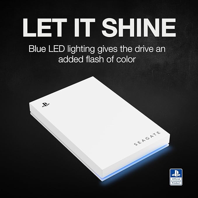 Seagate Game Drive for PlayStation® Consoles 5 TB External Hard Drive - USB 3.2 Gen 1, Officially-License (STLV5000100)