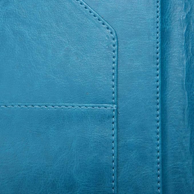 Resume Folder Clipboard Holder Letter Size A4 Legal Pad, Portfolio Pad Folio Document Organizer for Interview & Business (Turquoise)