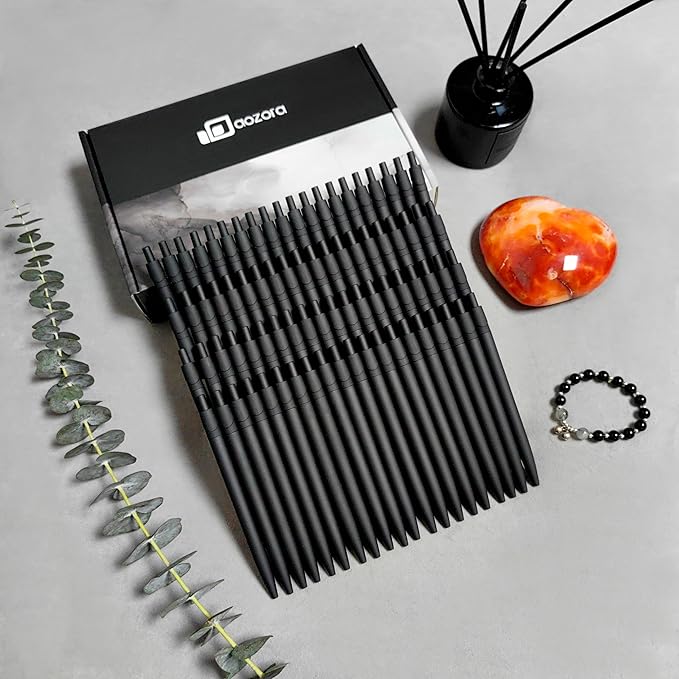 Aozora Pens Bulk 120 Pack Black Click Pens No Bleed Wholesale Retractable Ballpoint Pens Medium Point,Smooth Ink Pens for Journaling School Office Supplies 1.0MM Black Ink