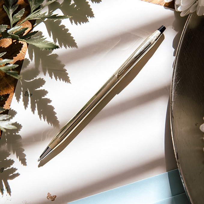 Cross Classic Century Refillable Ballpoint Pen Presented in a Luxury Gift Box - Medium Point, Black Ink, Translucent Blue