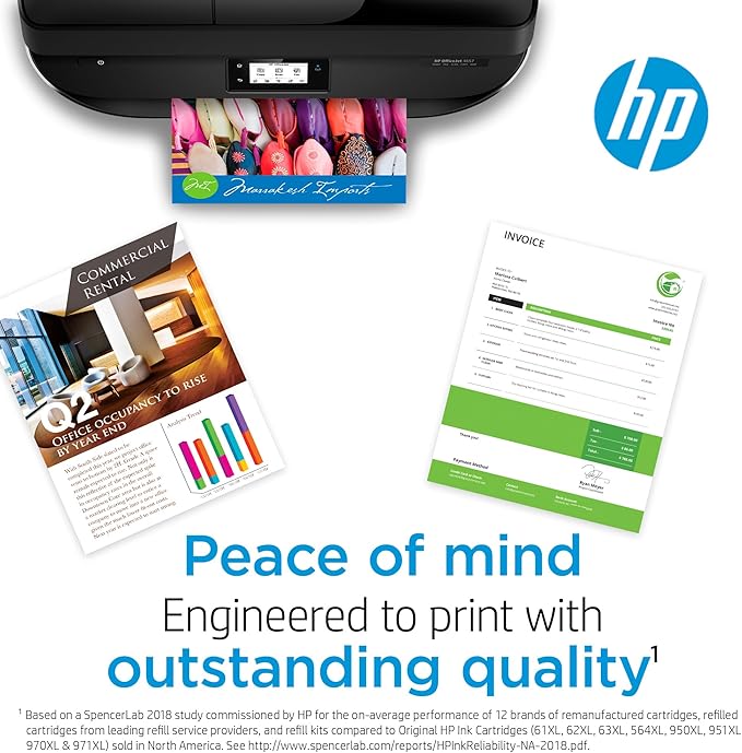 HP 902 Cyan Ink Cartridge | Works with HP OfficeJet 6950, 6960 Series, HP OfficeJet Pro 6960, 6970 Series | Eligible for Instant Ink | T6L86AN