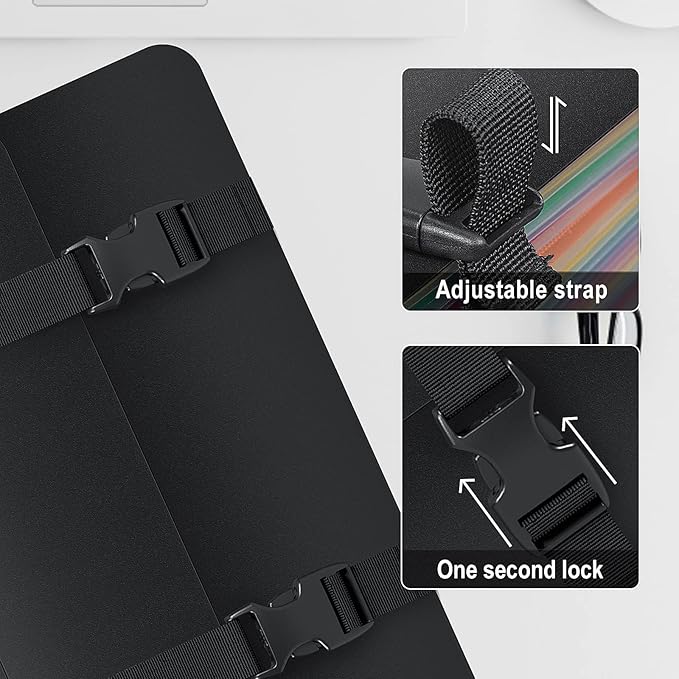 Accordion File Organizer,Expanding File Folders with Handle,13 Pockets Expandable Filing Folders,Tabs Included in Filing Box,Adjustable Strap,Bill Documents Organizer,A4/Letter Size,Black