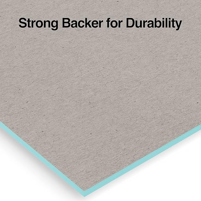 TRU RED Staples TR57363 Notepads, 8.5-Inch x 11.75-Inch, Wide Ruled, Pastels, 50 Sheets/Pad