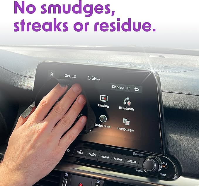 Wipex Car Screen Wipes for Electronics - 24 Individual Car Screen Cleaner Wipes - Plant-Based Touchscreen Cleaner Cloth for Dashboard Panels, Mobile Phone, Interior Car Cleaning Supplies (5.9"x4.92")