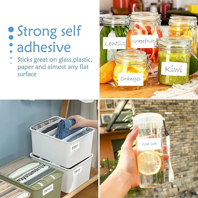 8.5" x 11" Full Sheet Labels, JIQEZNL Premium Label Sticker Paper for Laser & Inkjet Printers - 100 Sheets