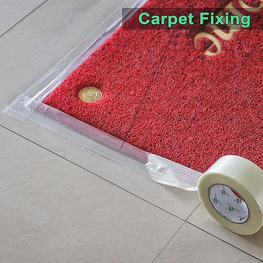 BOMEI PACK 12PACK Strapping Tape 2Inch, Heavy Duty Fiberglass Reinforced Packing Tape, 5.5Mil x 60Yds