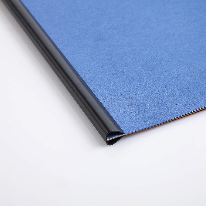 BNC Slide and Grip Binding Bars, 1/8 inches, Black Color, Letter Size Pack of 100, 15 to 20 Sheet Capacity, Round Corner (1/8 Inches, Black)