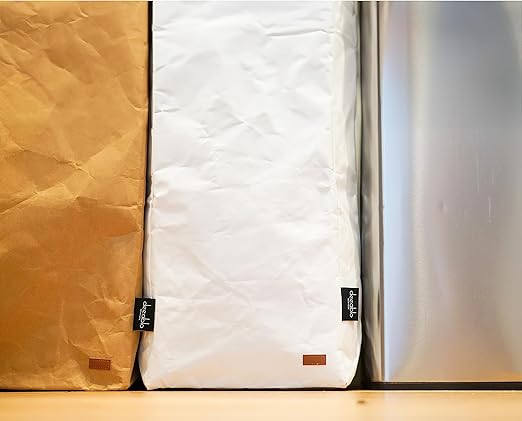 Deeablo New York Sustainable Reusable, Highly Versatile, Washable Paper Bag for Recycling, Multipurpose Recycling Basket, Recycling Bag, Laundry Basket (Brown)