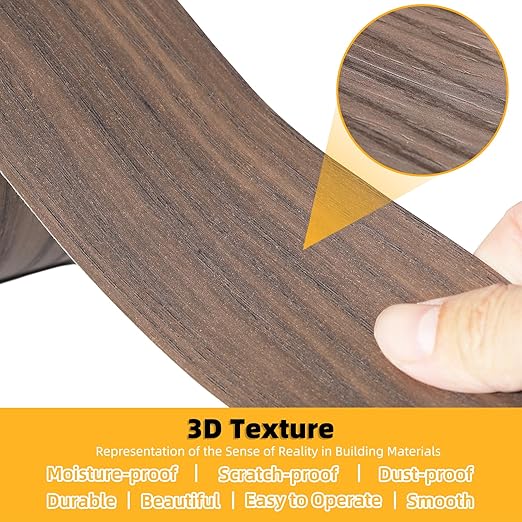 GSCIT Club Wood Grain Repair Tape, 2.3 inch X 25ft Self Adhesive Walnut Grain Repair Patch for Tables, Chairs, Baseboards, Doors, Windows, Floors, Handicraft DIY.