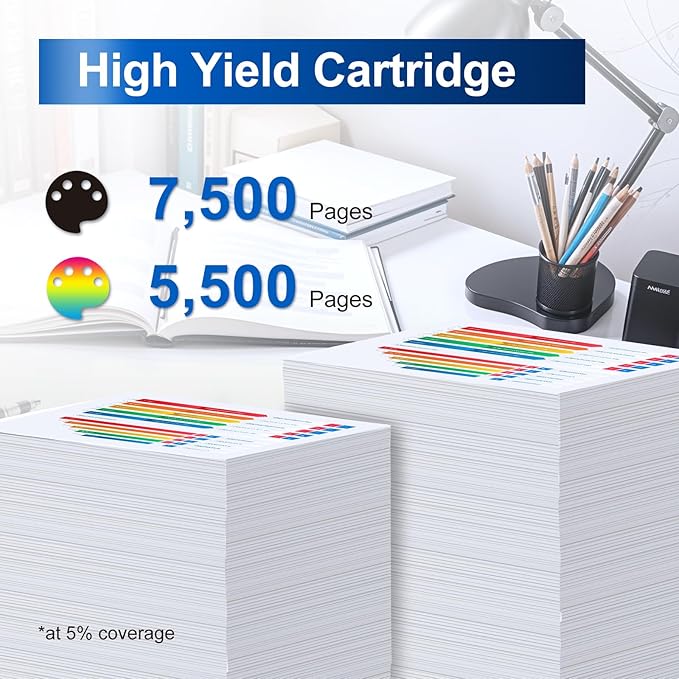 InkNI 210X Toner Cartridges 4 Pack High Yield with Chip Compatible Replacement for HP 210X W2100X 210A for HP Color Laserjet Pro 4201dn 4201dw Pro MFP 4301fdn 4301fdw Printer Ink (B/C/M/Y, 4 Pack)
