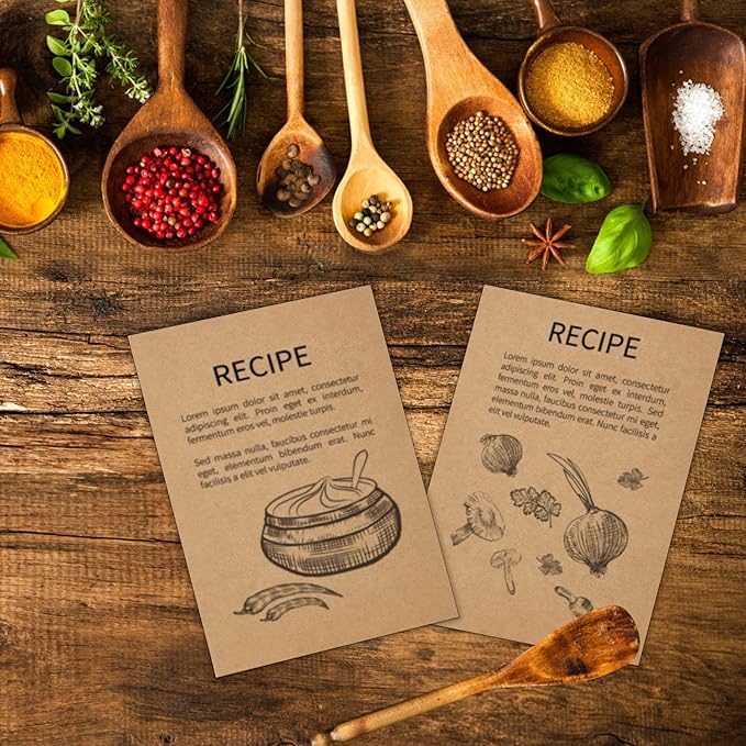 Brown Craft Cardstock 4x6 Blank Cards，Goefun 100 Pack 80lb Unruled Index Cards for Invitations, Business, Greetings, DIY